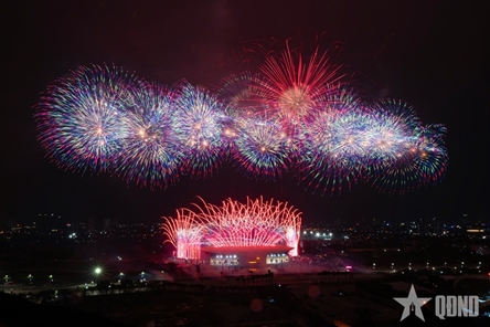 Fireworks light up capital’s sky during full rehearsal for celebrations of 14th National Party Congress